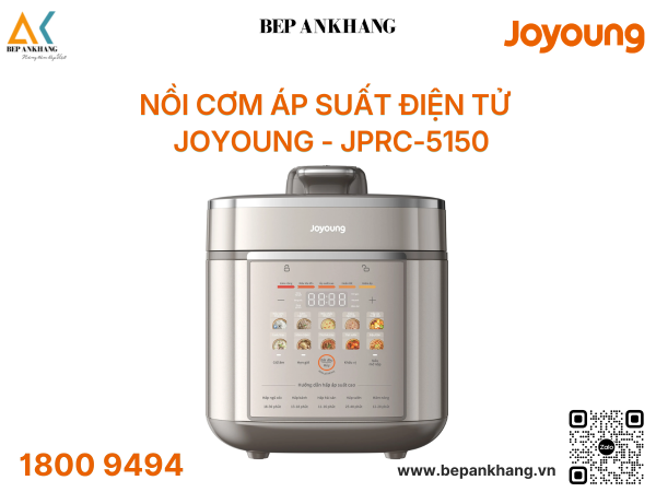 Nồi cơm áp suất điện tử Joyoung JPRC-5150 - 5L (Nồi chống dính), 4.5L (Nồi inox)